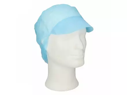 Wegwerp haarnet snood met klep non-woven polypropyleen