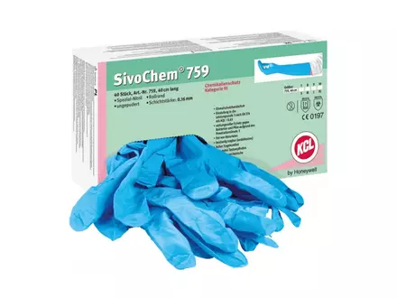 KCL SivoChem 759 disposable handschoen nitril chemiebestendig