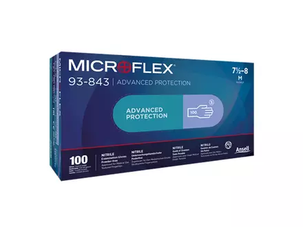 Ansell Microflex 93-843 disposable handschoen nitril chemiebestendig