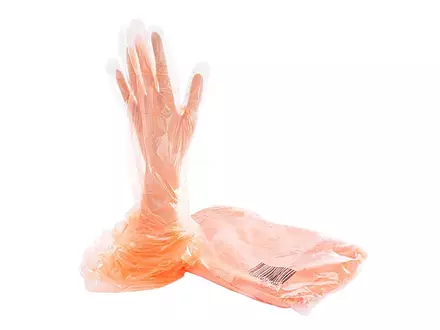 Disposable handschoen veterinaire LDPE 80 cm