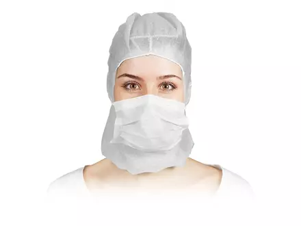Hycare disposable astrocap 2-laags mondmasker non-woven polypropyleen
