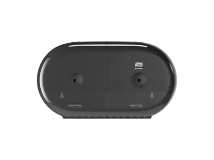 Tork 682008 SmartOne Twin Mini toiletpapier dispenser Elevation T9 zwart