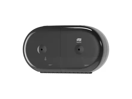 Tork 682008 SmartOne Twin Mini toiletpapier dispenser Elevation T9 zwart