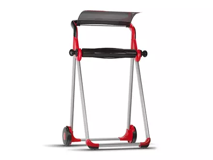 Tork 652008 mobiele vloerstandaard poetsrol dispenser M1 rood/smoke