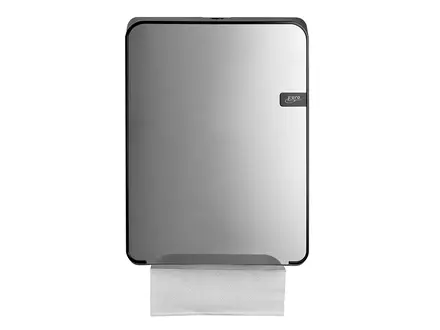 Euro Products Quartz Silver handdoekdispenser multifold en C-vouw