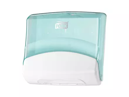 Tork Performance gevouwen reinigingsdoek dispenser W4 turquoise/wit