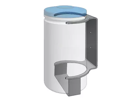Wandhouder RVS voor PAL 2 liter tube hygiëne wipes