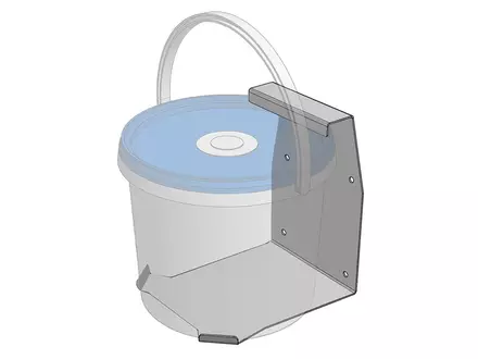 Wandhouder RVS voor PAL 8 liter emmer