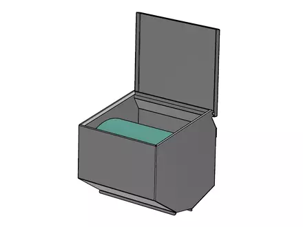 Dispenser RVS voor poetsdoekrol Blue Tex