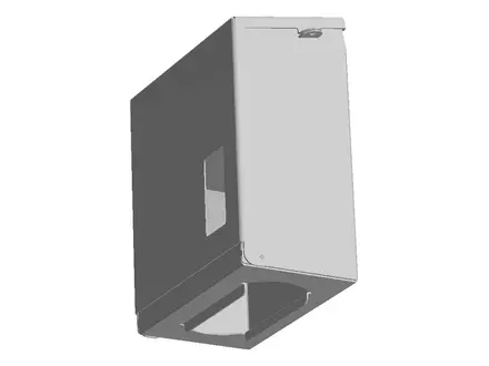 Dispenser RVS zichtvenster voor mondmaskers