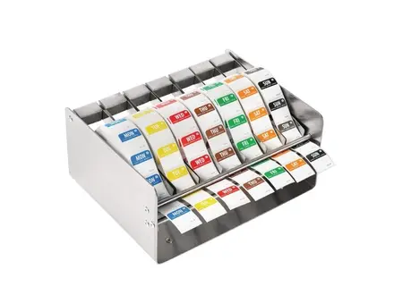 Dispenser RVS voor weekdagen stickers