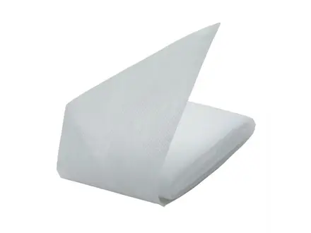Driekante doek non-woven wit 96x96x136 cm