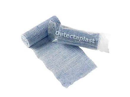 Detectaplast elastisch verband blauw 400 cm