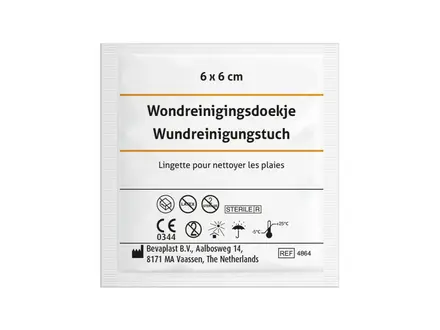 Wondreinigingsdoekje steriel