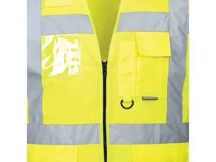 Portwest S476 Berlin Executive Hi-Vis veiligheidsvest fluo geel