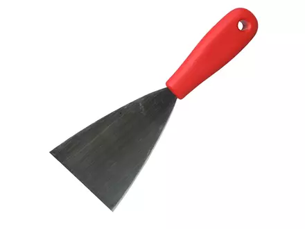 FBK 88082-3 handschraper polypropyleen met RVS blad 80 mm rood
