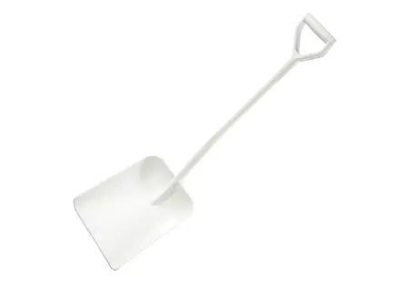 FBK 14104-5 schop D-grip ergonomisch groot blad wit