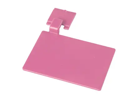 Bordje voor ophangrail FBK 80002-9 110x75 mm roze