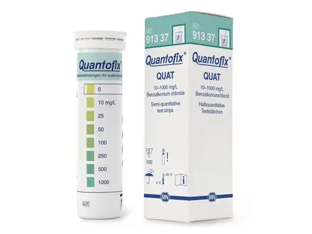 Quantofix Quat teststrookjes 0-1000 mg/l