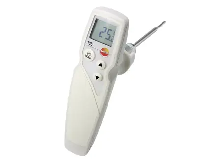 testo 105 voedselthermometer digitaal met standaard insteekvoeler
