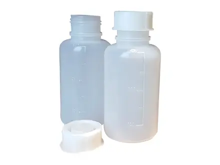 Fles brede hals LDPE transparant