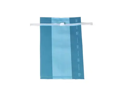 Bemonsteringszak steriel met schrijfvlak blauw