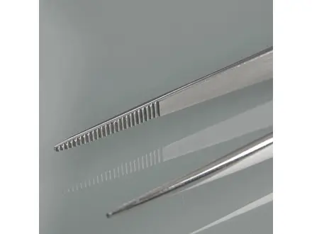 Burkle pincet RVS recht scherp 13 cm
