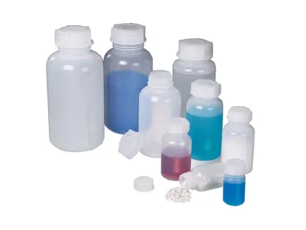 Bürkle fles brede hals LDPE transparant