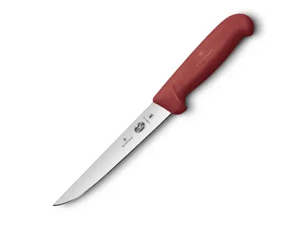 Victorinox Fibrox 5.6001.15 uitbeenmes breed lemmet 15 cm rood