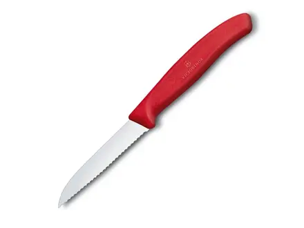 Groentemes gekarteld Victorinox 6.7431 8 cm rood