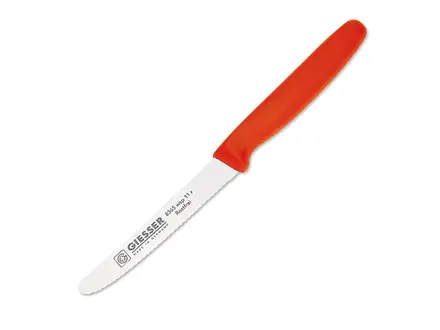 Universeel kartelmes Giesser 8365 wsp lemmet 11 cm rood
