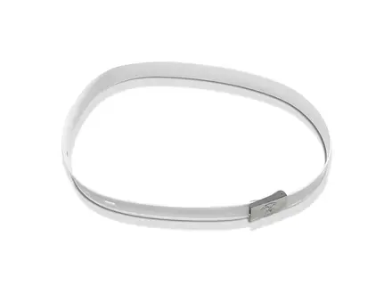 Kunststof messenhouder voor 1 mes compleet met riem wit