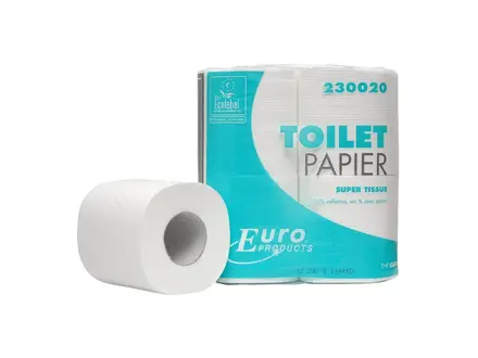 Euro Products toiletpapier super tissue 2-laags 200 vel wit