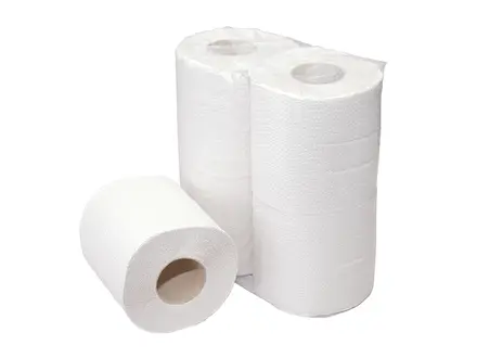 Euro Products toiletpapier cellulose tissue 2-laags 400 vel wit