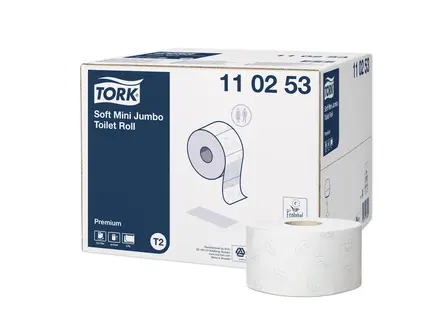 Tork zacht toiletpapier Mini Jumbo 2-laags Premium T2 wit