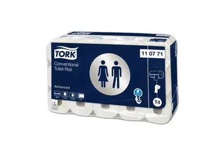Tork traditioneel toiletpapier 2-laags T4 Advanced wit