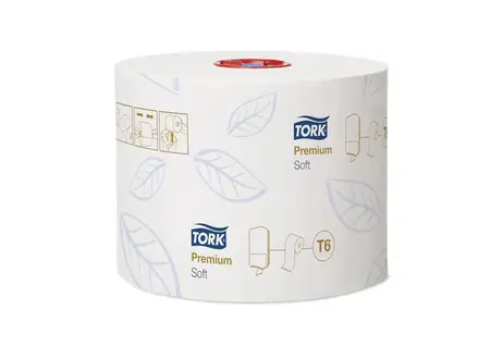 Tork toiletpapier zacht Mid-size 2-laags T6 Premium wit