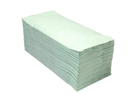 Euro Products handdoekpapier V-vouw 1-laags 23x25 cm groen