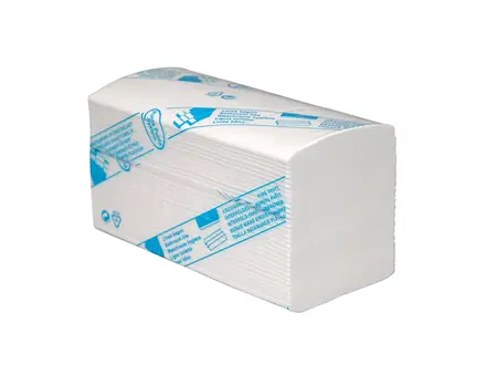 Euro Products handdoekpapier interfold cellulose 3-laags 320x220 mm wit