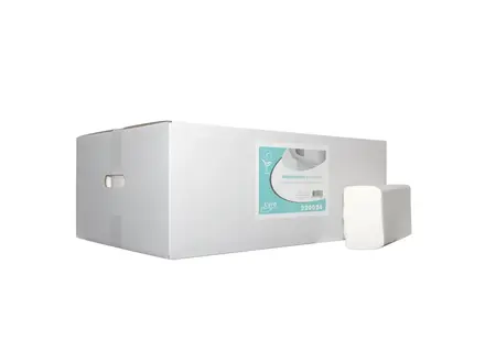 Euro Products handdoekpapier multifold cellulose 2-laags 240x206 mm wit
