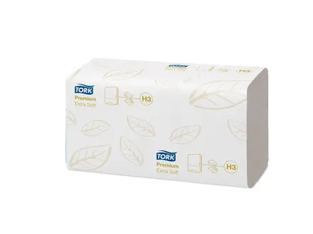 Tork handdoekpapier extra zacht 2-laags Z-vouw H3 wit
