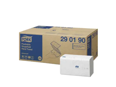 Tork oplosbare papieren handdoeken Z-vouw H3 2-laags wit