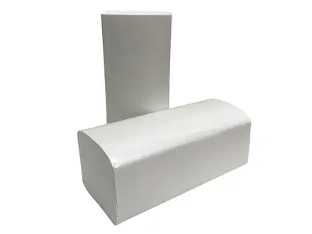 Euro Products handdoekpapier Z-vouw 1-laags recycled 23x25 cm wit