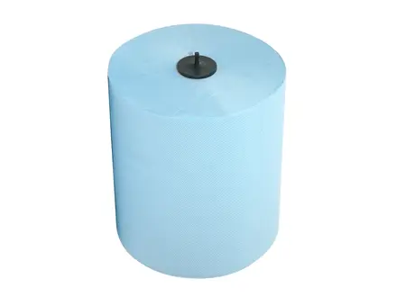 Euro Products Matic Plus handdoekrol met dop cellulose 2-laags 150 meter blauw