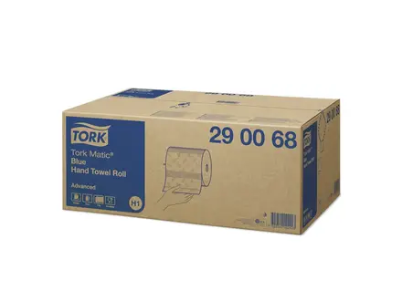 Tork Matic handdoekrol Advanced 2-laags H1 blauw