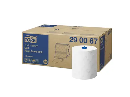 Tork Matic handdoekrol zacht Advanced 2-laags H1 wit
