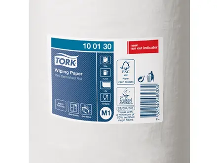 Tork poetspapier Wiping Mini Centerfeed Advanced 1-laags M1 wit