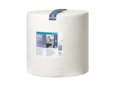 Tork poetspapier industrierol Heavy-Duty 2-laags W1 wit