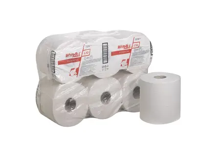 Kimberly-Clark Wypall L10 7276 poetsrol midi 1-laags 300 meter wit