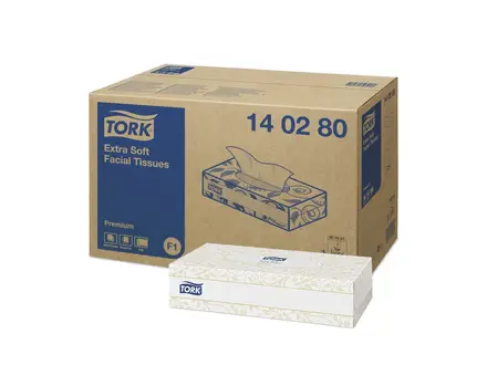 Tork Facial Tissues extra zacht 2-laags F1 wit